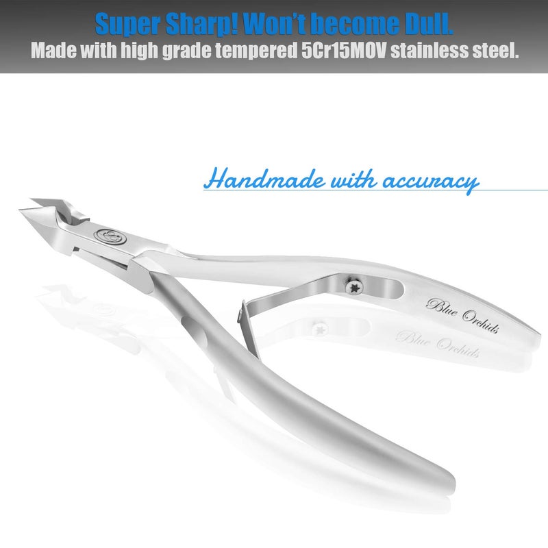 Blueorchids Cuticle Nipper with Cuticle Pusher-Professional Grade Stainless Steel Cuticle Remover & Cutter-Durable Manicure and Pedicure Tool-Beauty Tool Perfect for Fingernails and Toenails - Image 5